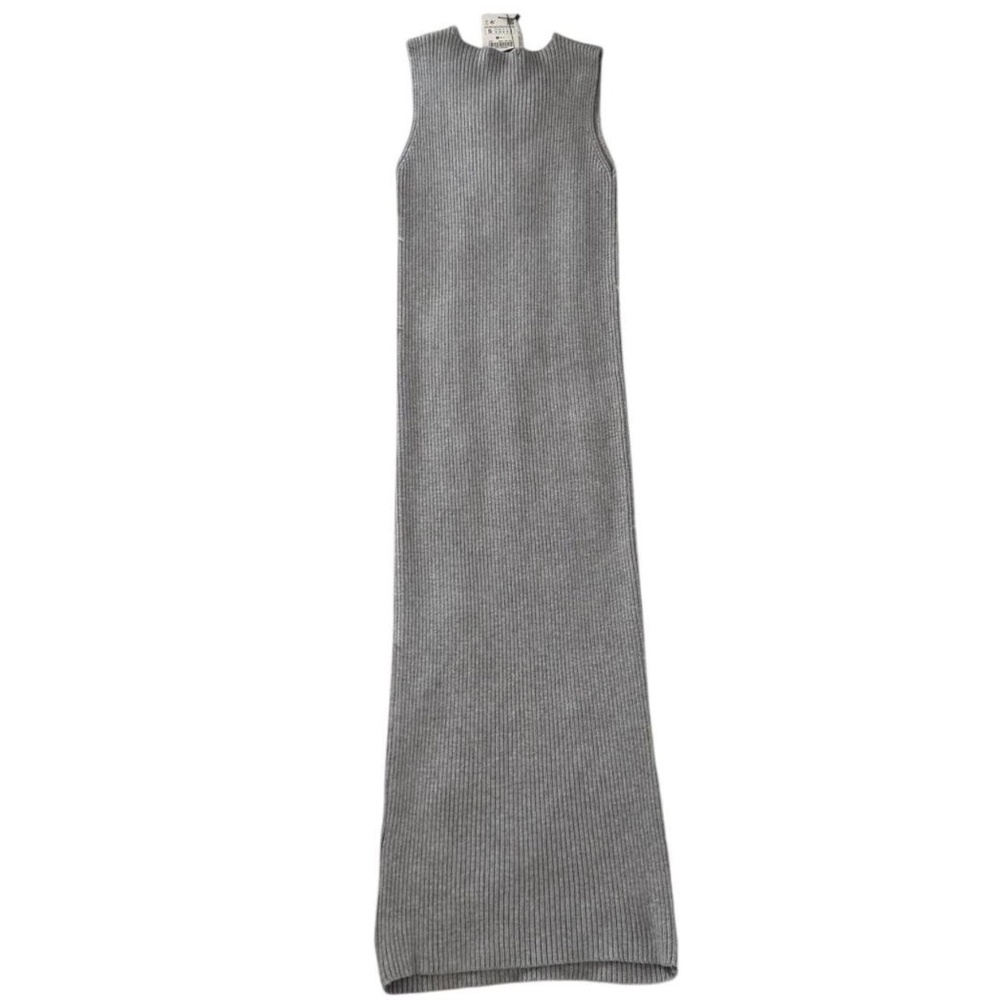 ✰zara gray ribbed midi dress in size small✰ - Picture 3 of 4